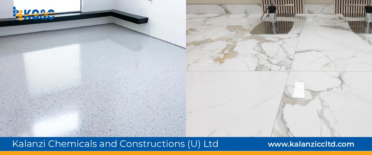 Terrazzo and Polyurethane Flooring Services - Kalanzi Chemicals and Constructions (U) Ltd